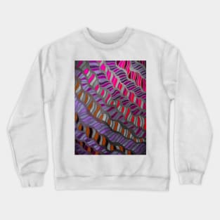 Waves of Purple, Pink & Grey Crewneck Sweatshirt